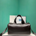 Prada Small Nappa Leather Duffle Bag 2VC046 Dark Coffee